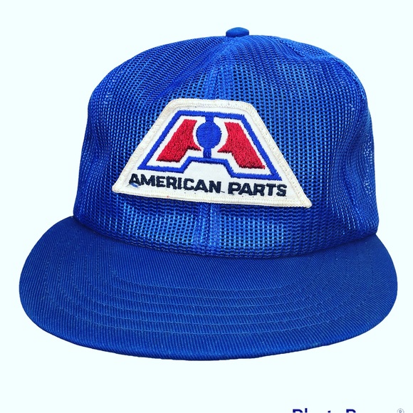 Other - Vintage American Parts All Mesh Patch Trucker SnapBack Hat